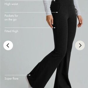 NWOT Deep Lavender Beyond Yoga Spacedye All Day Flare Pants